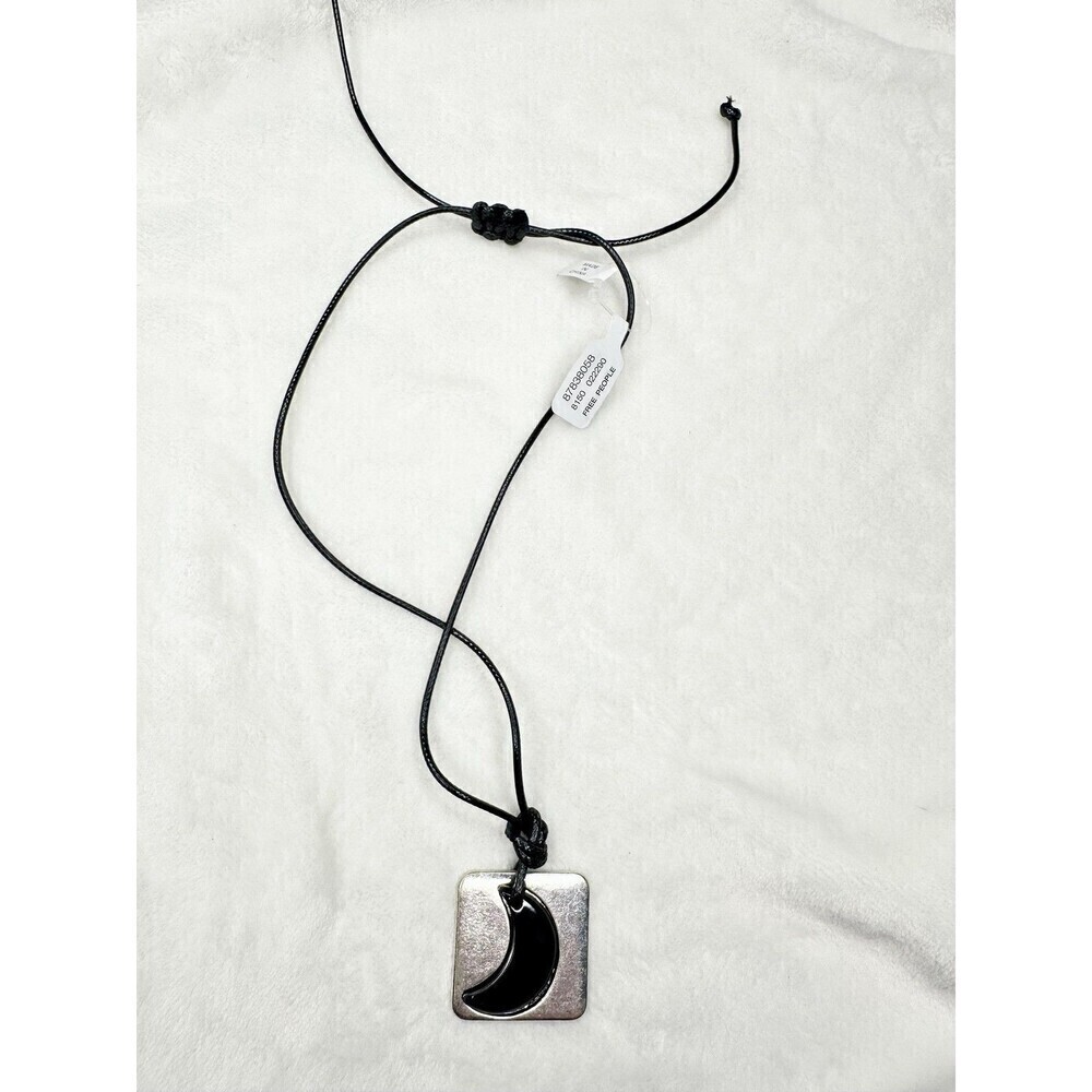 NEW Free People Serendipity Choker Glass Moon Charm Bohemian Celestial Witchy